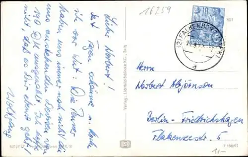 Ak Falkenberg in der Mark, Gesamtansicht