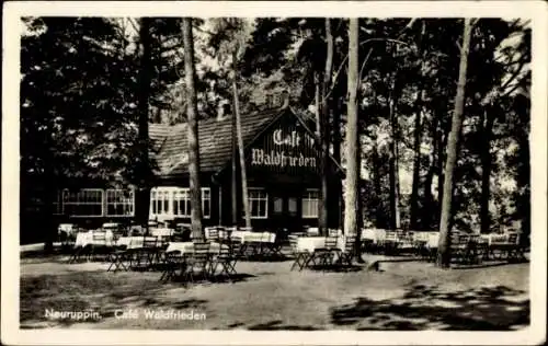 Ak Neuruppin in Brandenburg, Cafe Waldfrieden