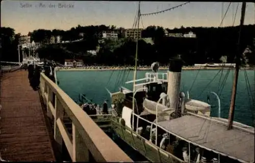 Ak Seedorf Sellin auf Rügen, An der Brücke