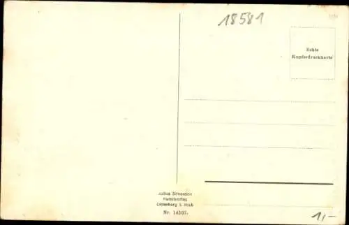 Ak Putbus auf der Insel Rügen, Schloss, Rückansicht