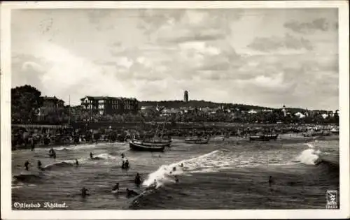 Ak Ostseebad Ahlbeck auf Usedom, Strand