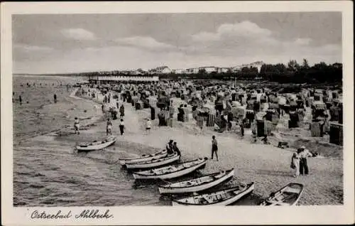 Ak Ostseebad Ahlbeck auf Usedom, Strand