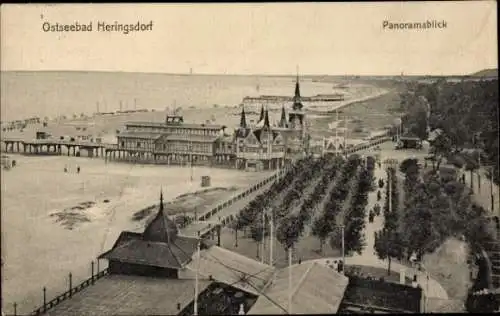 Ak Ostseebad Heringsdorf auf Usedom, Panorama