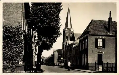 Ak Terborg Gelderland, Hoofdstraat mit römisch-katholischer Kirche