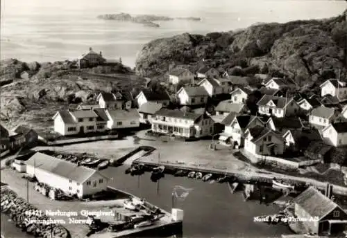 Ak Nevlungen Norwegen, Teilansicht, Hafen