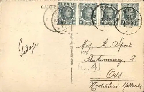 CPA Spa Wallonie Liège, Panorama pris Annette et Lubin