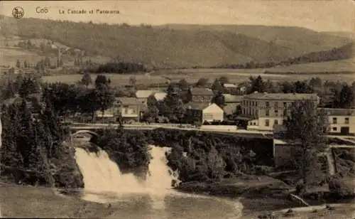 Ak Coo Stavelot Wallonien Lüttich, La Cascade et Panorama