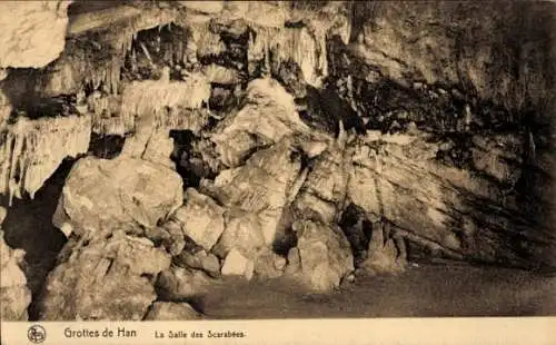 Ak Han-sur-Lesse Wallonien, Grotte, Salle des Scarabees