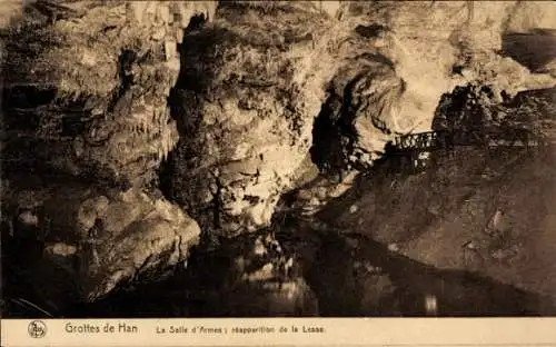 CPA Grotte de Han Han sur Lesse Wallonie Namur, Salle du Armes