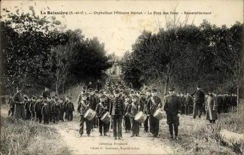 CPA La Boissière Yvelines, Orphelinat Militaire Hériot, Parc des Jeux