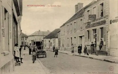 CPA Bazoches en béton Seine et Marne, La Grande Rue, Hotel