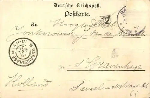 Litho Rastenberg in Thüringen, Gesamtansicht, Rehe, Kurhaus, Bes. Schmidt