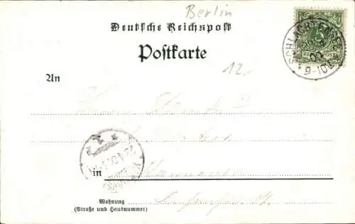 Litho Berlin Zehlendorf, Alte Fischerhütte am Schlachtensee, Bes. Herm. Marquardt