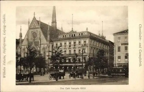 Ak Leipzig, Cafe francais 1900, Wilhelm Felsche