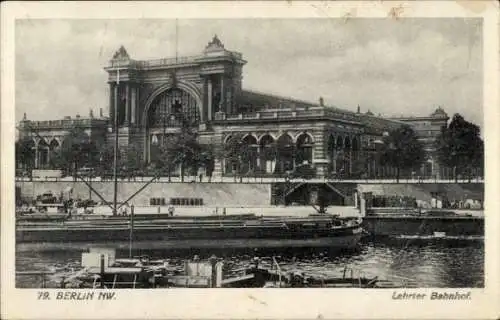 Ak Berlin Tiergarten Moabit, Lehrter Bahnhof