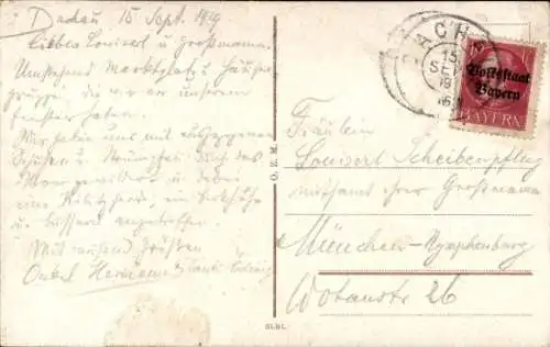 Ak Dachau in Oberbayern, Teilansicht