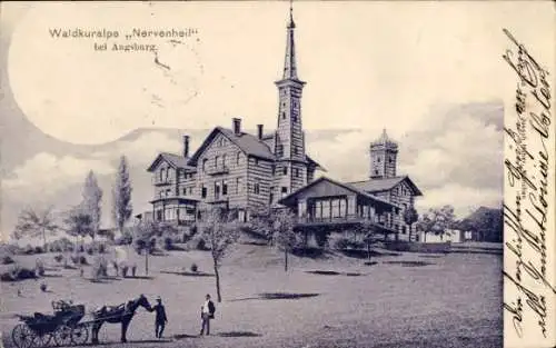 Ak Augsburg in Schwaben, Waldkuralpe Nervenheil