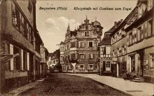Ak Bad Bergzabern an der Weinstraße Pfalz, Königstraße, Gasthaus zum Engel