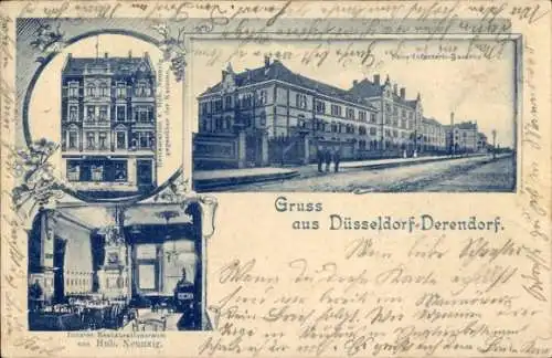 Ak Derendorf Düsseldorf am Rhein, Infanterie-Kaserne, Restaurationsraum von Hub. Neunzig