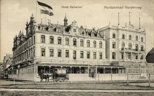 Ak Nordseebad Norderney Ostfriesland, Hotel Kaiserhof