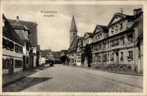 Ak Bad Windsheim Mittelfranken, Seegasse, Kirche