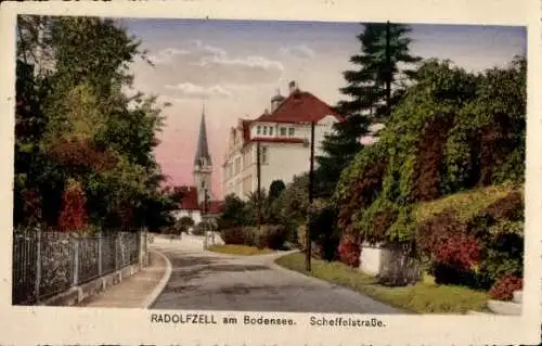 Ak Radolfzell am Bodensee, Scheffelstraße