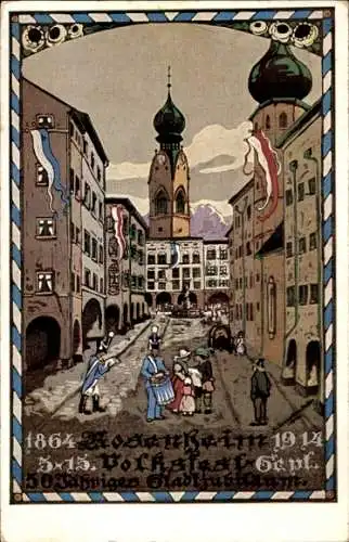 Künstler Ak Rosenheim Oberbayern, 50 jähriges Stadtjubiläum 1914, PP 38 C 19