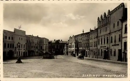 Ak Zlabings Slavonice Südböhmen, Marktplatz