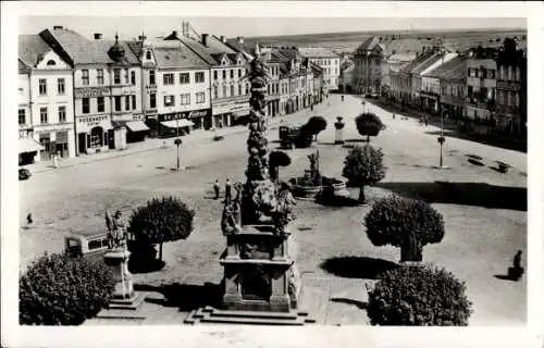 Ak Vyškov Wischau Südmähren, Masaryk Platz