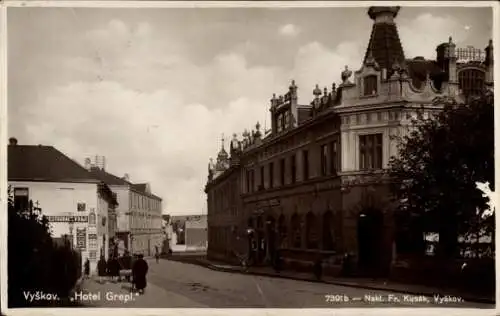 Ak Vyškov Wischau Südmähren, Hotel Grept