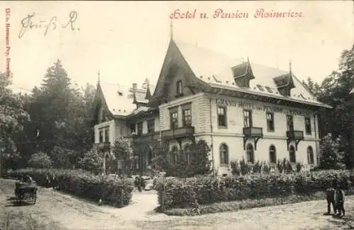 Ak Mezní Louka Rainwiese Hřensko Herrnskretschen Elbe Reg Aussig, Hotel