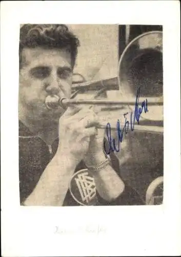 Ak Fußballspieler Hans Schäfer, Autogramm