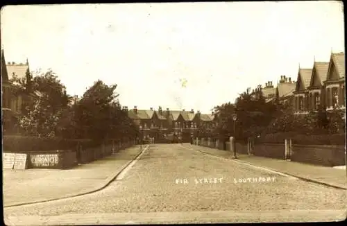 Foto Ak Southport Merseyside England, Fir Street