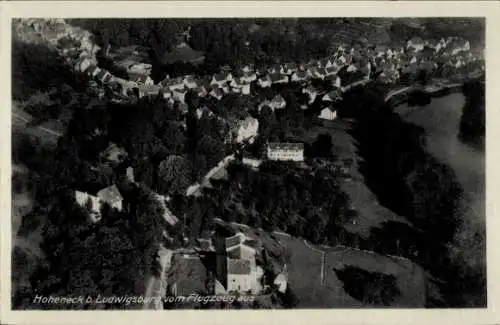 Ak Hoheneck Ludwigsburg in Württemberg, Fliegeraufnahme