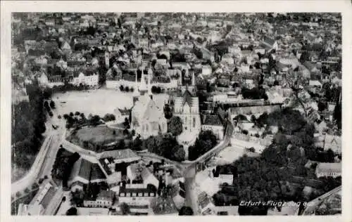 Ak Erfurt in Thüringen, Fliegeraufnahme