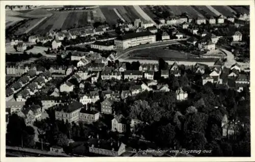 Ak Schüren St. Ingbert im Saarland, Fliegeraufnahme