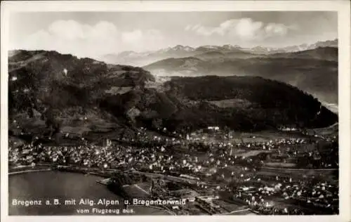 Ak Bregenz am Bodensee Vorarlberg, Fliegeraufnahme