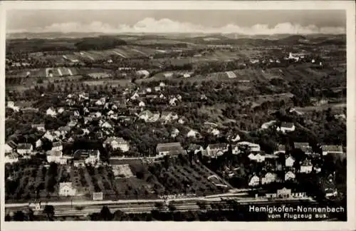 Ak Nonnenbach Hemigkofen Kressbronn am Bodensee, Fliegeraufnahme