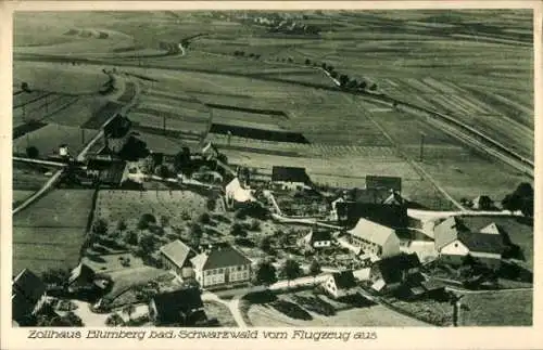 Ak Blumberg am Schwarzwald, Zollhaus Blumberg vom Flugzeug aus