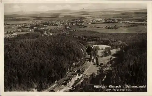 Ak Villingen im Schwarzwald Baden, Kirnach, Fliegeraufnahme