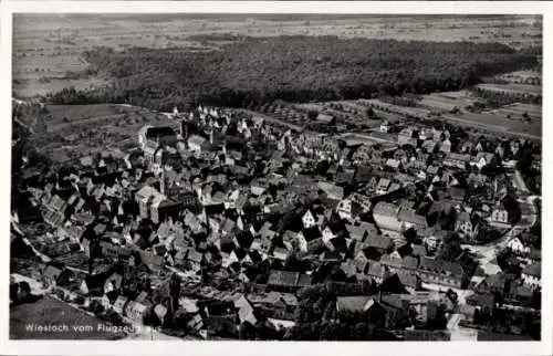 Ak Wiesloch in Baden, Fliegeraufnahme