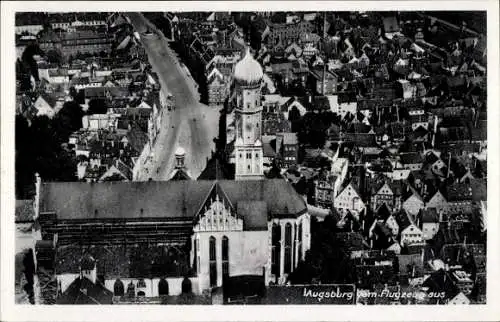 Ak Augsburg in Schwaben, Fliegeraufnahme