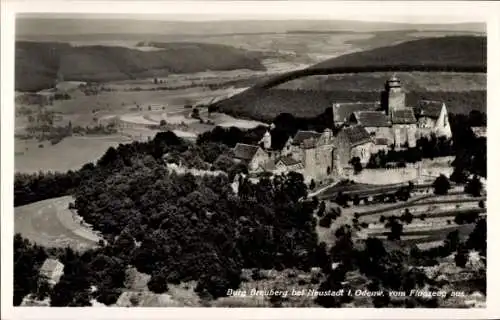 Ak Neustadt Breuberg im Odenwald, Burg Breuberg, Panorama