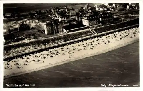 Ak Wittdün auf Amrum Nordfriesland, Fliegeraufnahme