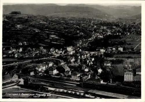 Ak Dinglingen Lahr im Schwarzwald, Fliegeraufnahme