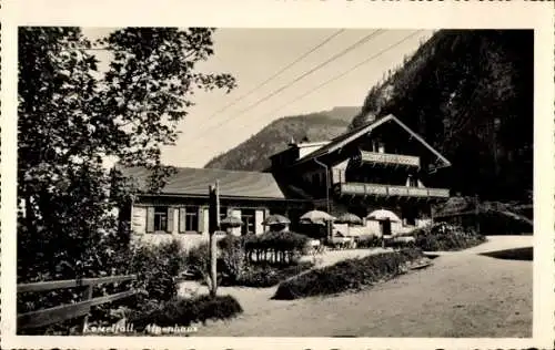 Ak Kaprun in Salzburg, Kesselfall Alpenhaus