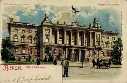 Haltgegendaslicht Litho Berlin Mitte, Abgeordnetenhaus, Meteor 560