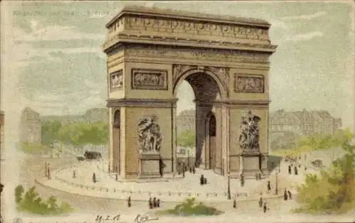 Halt gegen das Licht Litho Paris VIII, Triumphbogen