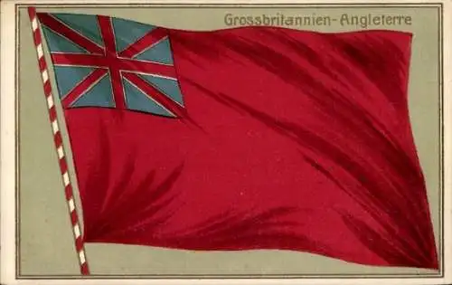 Präge Ak Großbritannien, Landesflagge