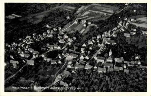 Ak Notzingen Baden Württemberg, Fliegeraufnahme